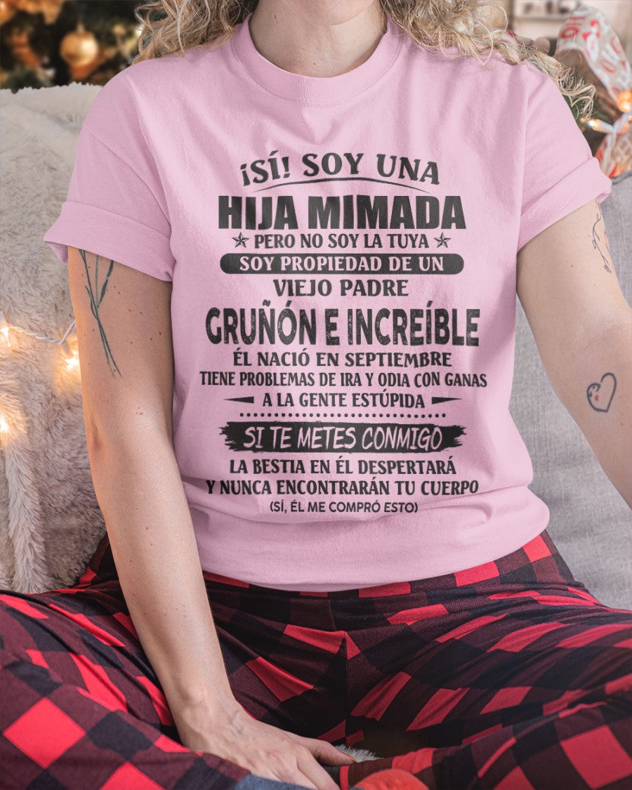 Padre increíble septiembre - Regalo perfecto para tu hija - T09 (SKU07-84-09)