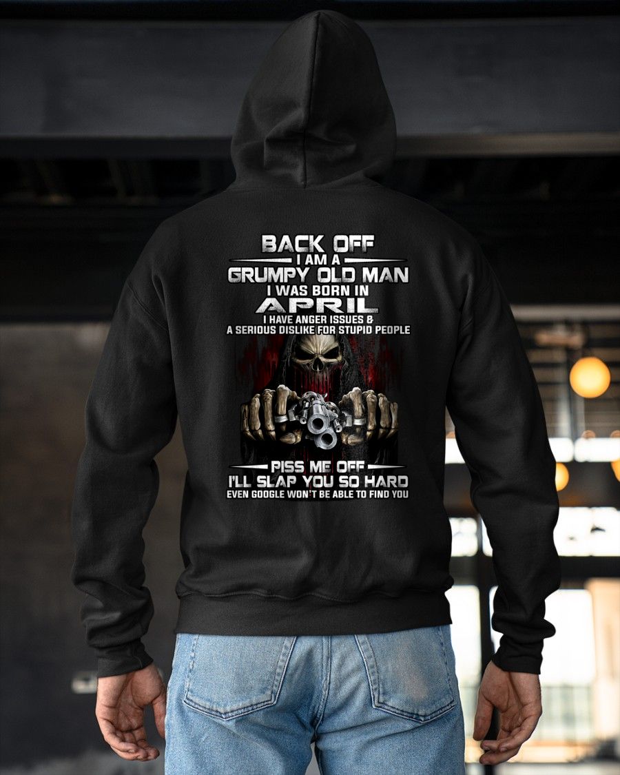 APRIL - GRUMPY OLD MAN - BIRTHDAY T-SHIRT FOR MEN - NTTD04 (SKU09-109-04)