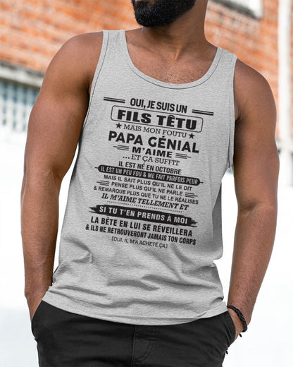 OCTOBRE - Oui, je suis un garçon têtu – T-shirt | Cadeau d’anniversaire de papa pour son fils - nttd10 / fr10 (SKU12-260-10)
