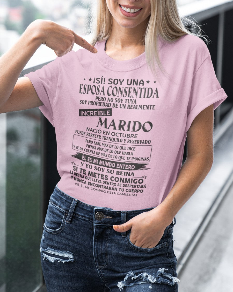 Octubre - Marido Increíble Nació En Octubre - Regalo Especial Para Esposa - T10 (SKU06-09-10)