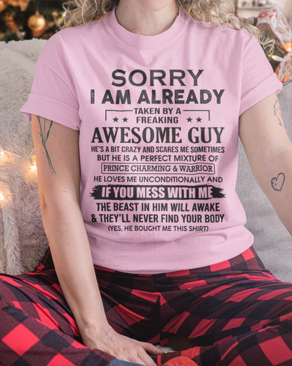 I’M ALREADY TAKEN T-SHIRT – GIFT FROM BOYFRIEND NTTD00 (SKU08-31-00)