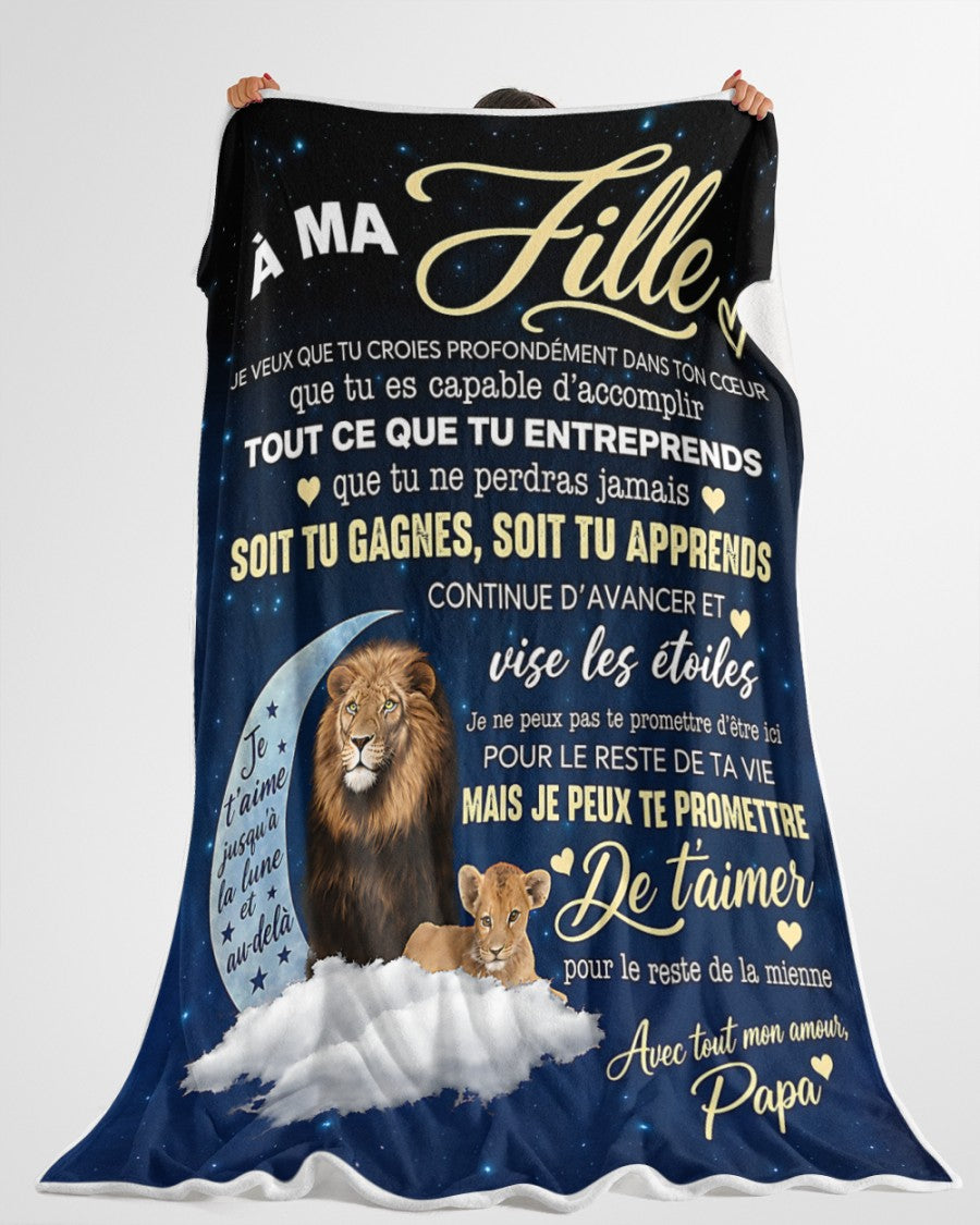 Couverture Cadeau Spéciale Pour Ta Fille - De Papa (SKU2610-79)