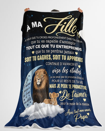 Couverture Cadeau Spéciale Pour Ta Fille - De Papa (SKU2610-79)