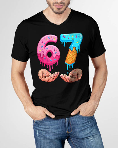 ICE CREAM 6 7 - UNISEX MEME T-SHIRT - NTTD00