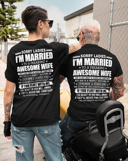 MARRIED AWESOME WIFE - GIFT FOR HUSBAND - NTTD00 (SKU08-33-00)