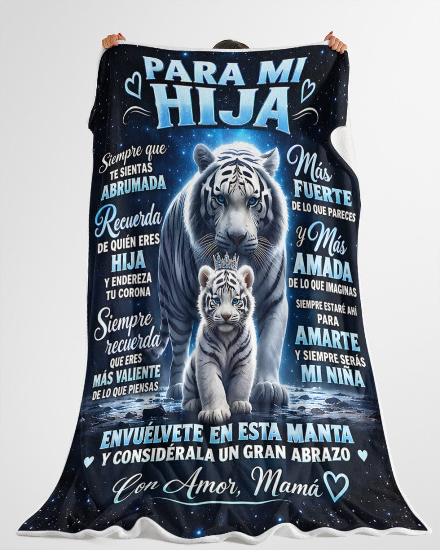 MANTA PARA HIJA – REGALO DE COMODIDAD Y CALOR DE MAMÁ Manta acolchada de forro polar Sherpa NTTDsp (SKU2610-117)