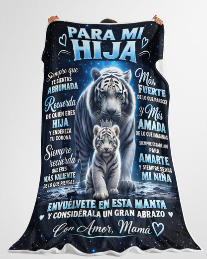 MANTA PARA HIJA – REGALO DE COMODIDAD Y CALOR DE MAMÁ Manta acolchada de forro polar Sherpa NTTDsp (SKU2610-117)