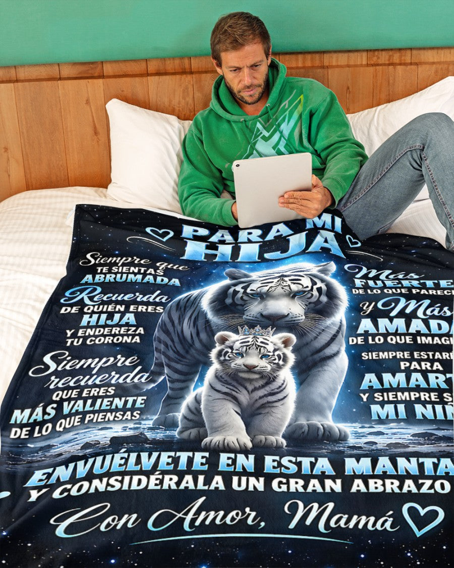 MANTA PARA HIJA – REGALO DE COMODIDAD Y CALOR DE MAMÁ Manta acolchada de forro polar Sherpa NTTDsp (SKU2610-117)