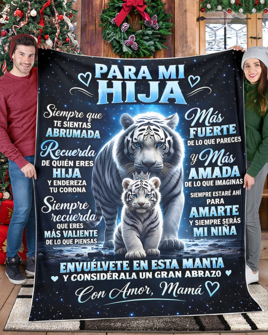 MANTA PARA HIJA – REGALO DE COMODIDAD Y CALOR DE MAMÁ Manta acolchada de forro polar Sherpa NTTDsp (SKU2610-117)