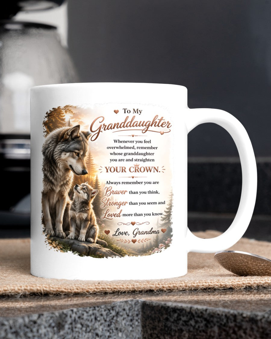 TO MY GRANDDAUGHTER MUG - GIFT FROM GRANDMA - NTTD00 (SKU2608-245)