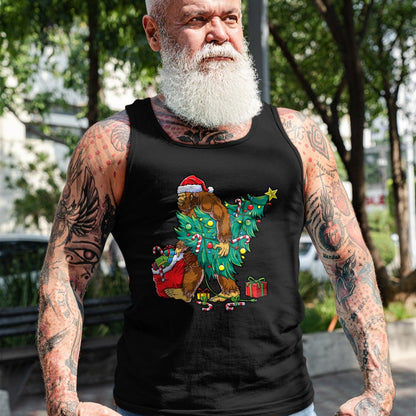 Most Wonderful Christmas Co Bigfoot Christmas Tree Lights Xmas Boys Men Sasquax T-Shirt - Christmas Unisex T-Shirt/Hoodie/Sweatshirt - HNDS00