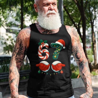 67 Christmas 6 7 Meme Pajamas Holiday Gen Alpha Slang T-Shirt - Christmas Unisex T-Shirt/Hoodie/Sweatshirt - HNDS00