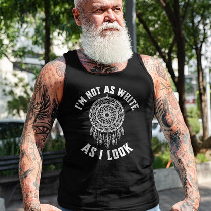 Native American T-Shirts, Vintage Native American Unisex T-Shirt/Hoodie/Sweatshirt HLT00 - I'm Not As White As I Look Native American Heritage Month T-Shirt