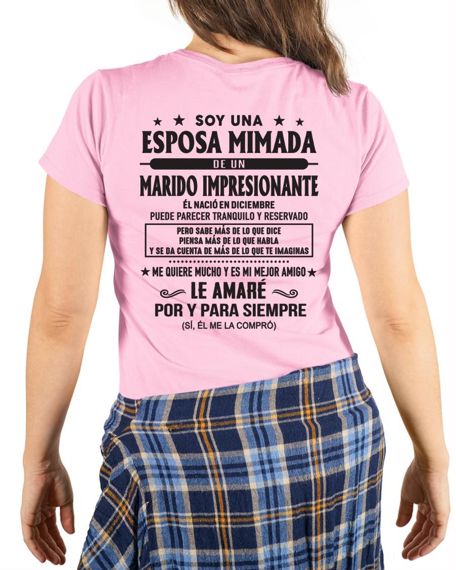 Diciembre - Soy una Esposa mimada de un Marido impresionante - Regalo especial para tu esposa - T12 (SKU05-101-12)