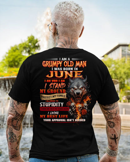 JUNE - GRUMPY OLD MAN - BIRTHDAY T-SHIRT FOR MEN - NTTD06 (SKU26T-01132-06)
