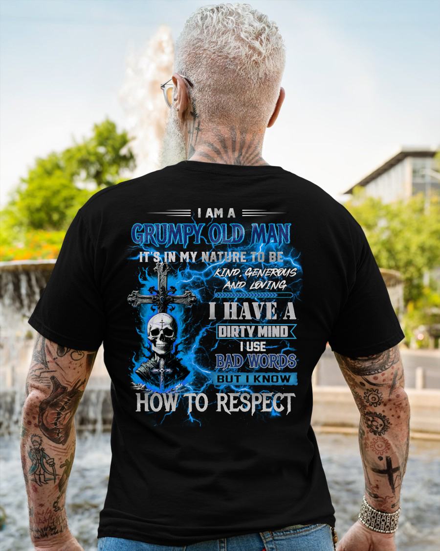 GRUMPY OLD MAN - BIRTHDAY T-SHIRT FOR MEN - NTTD00 (SKU26T-01229-00)