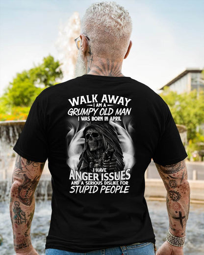 APRIL - GRUMPY OLD MAN - BIRTHDAY T-SHIRT FOR MEN - NTTD04 (SKU2602-211-04)