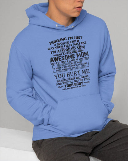 SPOILED SON T-SHIRT - GIFT FROM MOM - NTTD00 (SKU09-08-00)