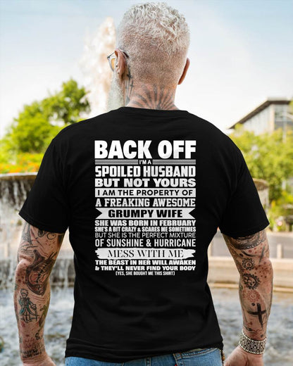 FEBRUARY - BACK OFF! I'M A SPOILED HUSBAND - GIFT FROM WIFE - NTTD02 (SKU2604-320-02)