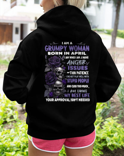 APRIL - GRUMPY WOMAN - BIRTHDAY GIFT FOR WOMEN - NTTD04 (SKU10-08-04)