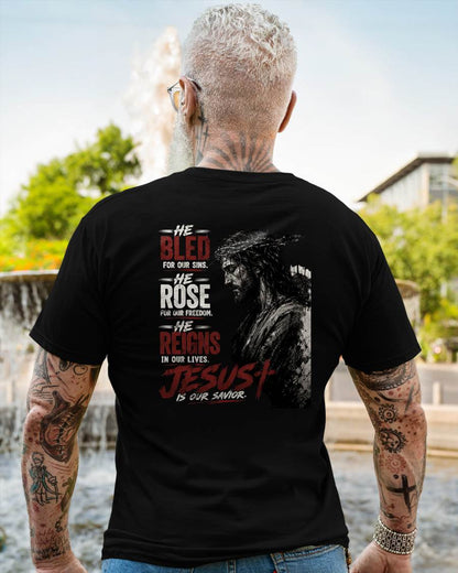 JESUS IS OUR SAVIOR - CHRISTIAN T-SHIRT - FOR MEN NTTD00