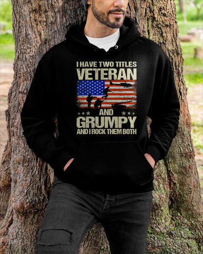 VETERAN AND GRUMPY FUNNY DAD PAPA GRANDPA - GIFT FOR MAN - NTTD00 (SKU8-GRUMPY2)