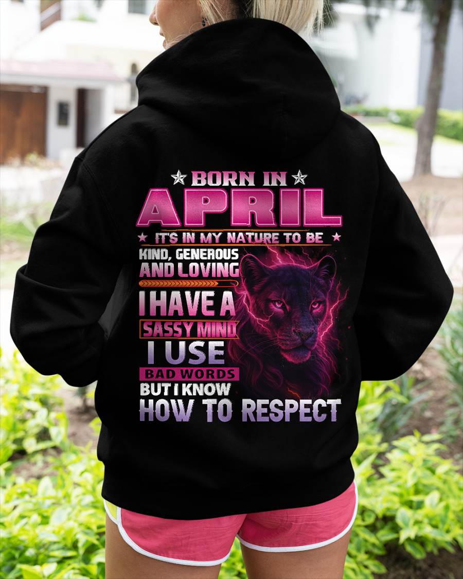 APRIL - I HAVE A SASSY MIND - BIRTHDAY GIFT FOR WOMEN - NTTD04 (SKU09-24-04)