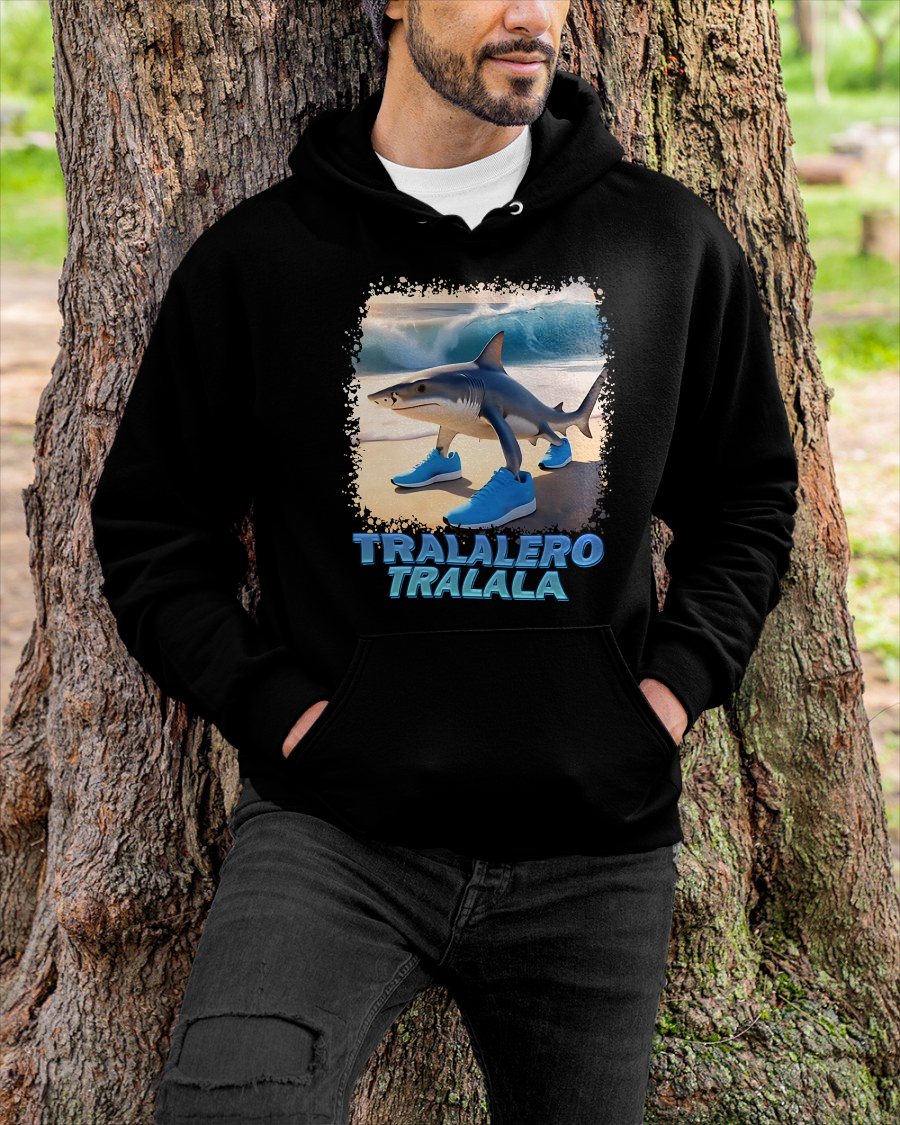 TRALALERO TRALALA ITALIAN BRAINROT MEME T-SHIRT - BIRTHDAY T-SHIRT FOR MEN - NTTD00 (SKU-BRAINROT4)