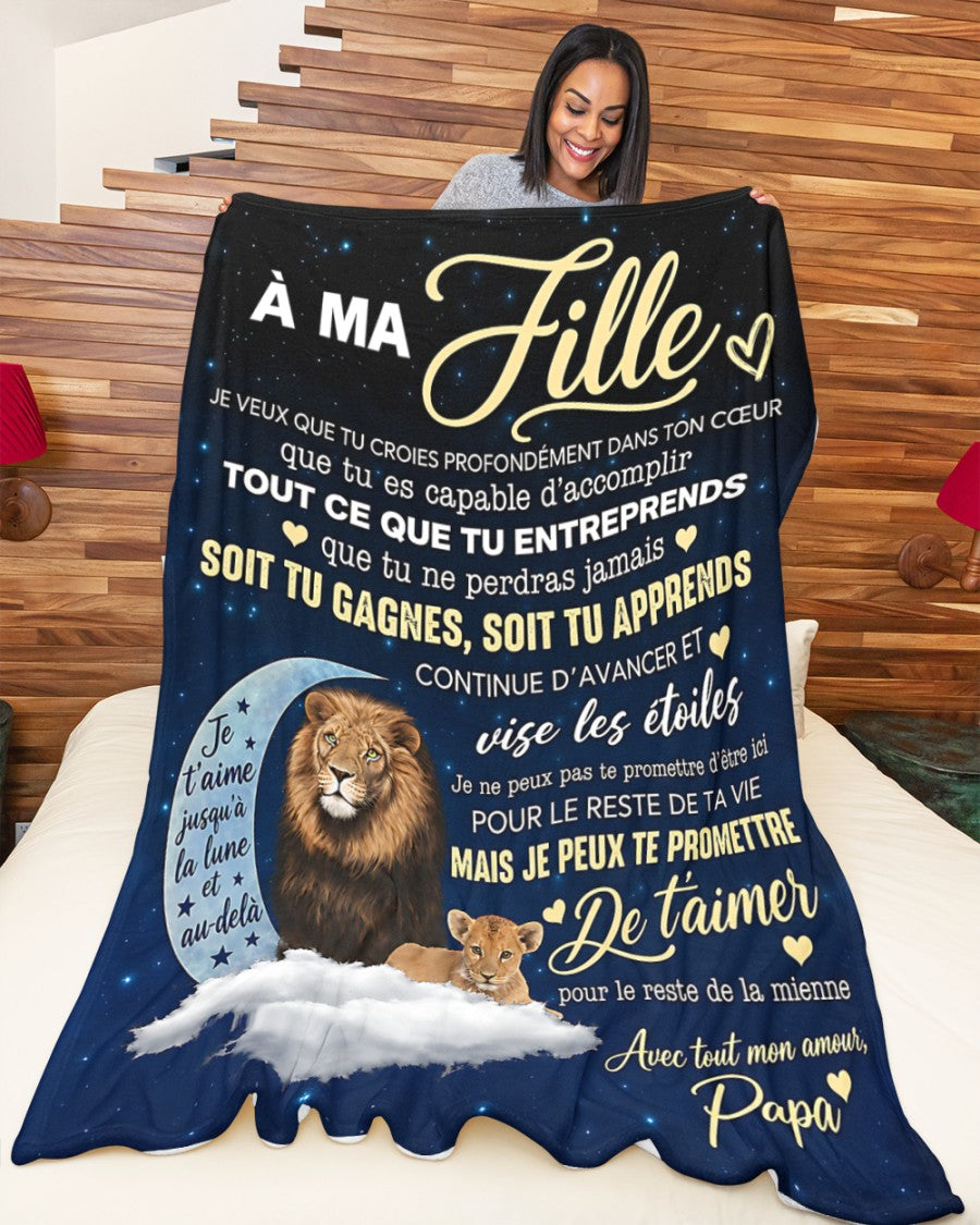 Couverture Cadeau Spéciale Pour Ta Fille - De Papa (SKU2610-79)