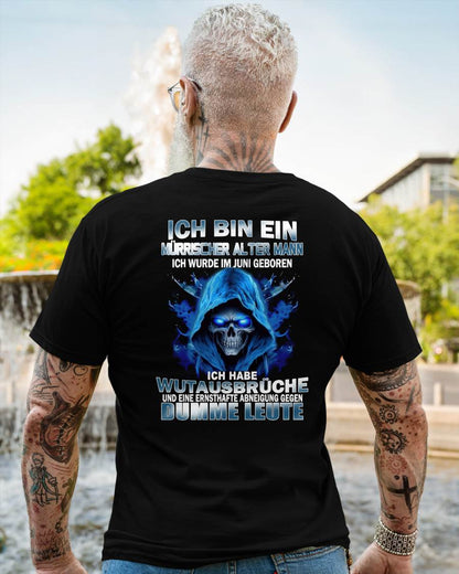JUNI - MÜRRISCHER ALTER MANN – GEBURTSTAGS-T-SHIRT FÜR MÄNNER - NTTD06 (SKU2605-360-06)