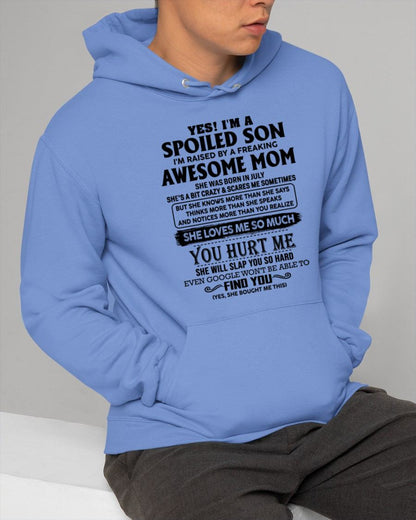 JULY - SPOILED SON T-SHIRT - GIFT FROM MOM - NTTD07 (SKU-SPW-07)