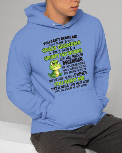 DECEMBER - YOU CAN'T SCARE ME - FOR GRANDSON - GIFT FROM GRANDMA - NTTD12 (SKU09-85-12)