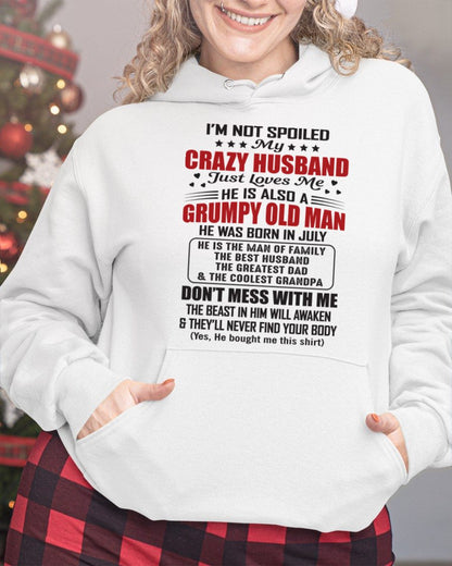 JULY - MY CRAZY AND GRUMPY HUSBAND JUST LOVE ME - GIFT FROM HUSBAND - NTTD07 (SKU10-04-07)