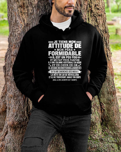 JE TIENS MON ATTITUDE DE MON PÈRE FORMIDABLE – Cadeau de Papa - NTTD00 (SKU2610-82)