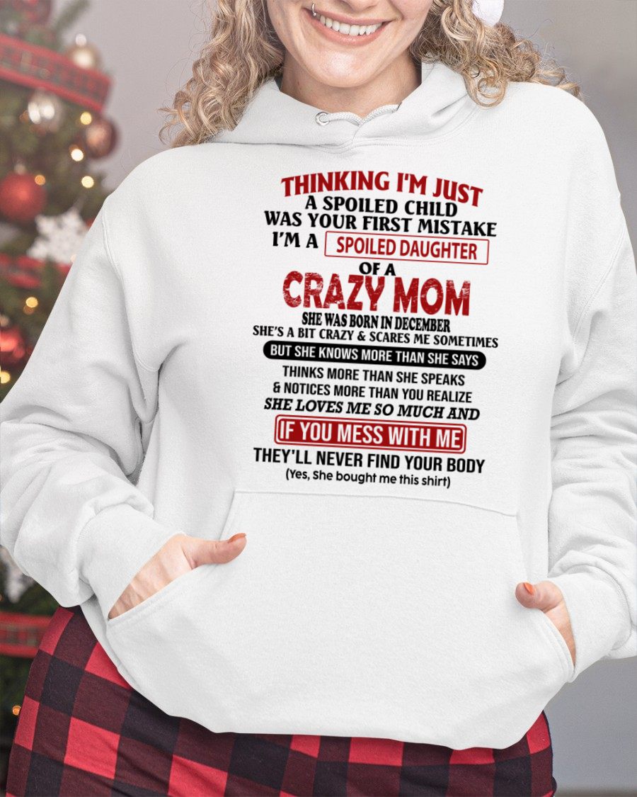 DECEMBER - I'M A SPOILED DAUGHTER - GIFT FROM MOM - NTTD12 (SKU-CM-12)