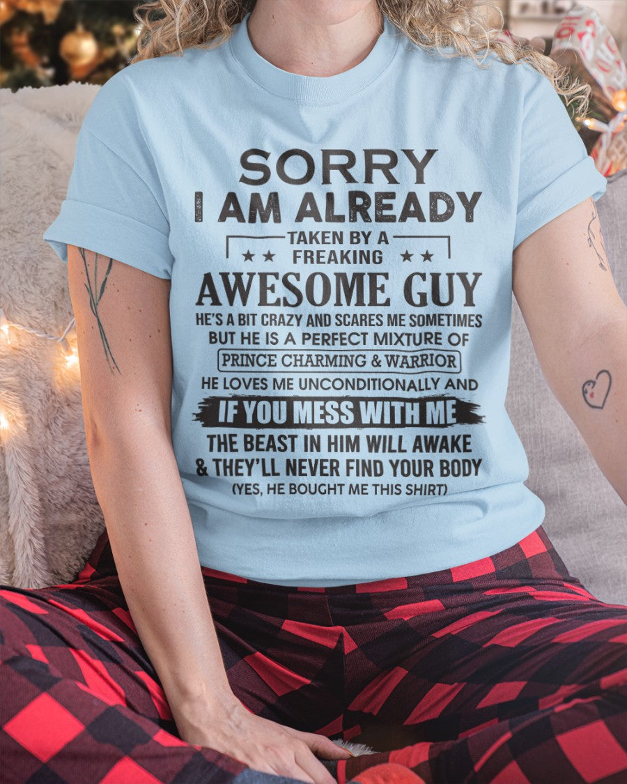 I’M ALREADY TAKEN T-SHIRT – GIFT FROM BOYFRIEND NTTD00 (SKU08-31-00)