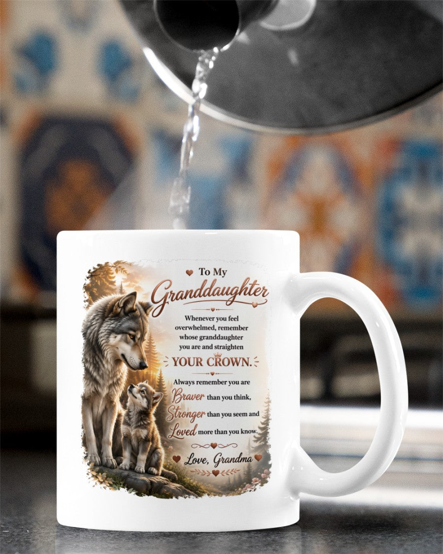 TO MY GRANDDAUGHTER MUG - GIFT FROM GRANDMA - NTTD00 (SKU2608-245)