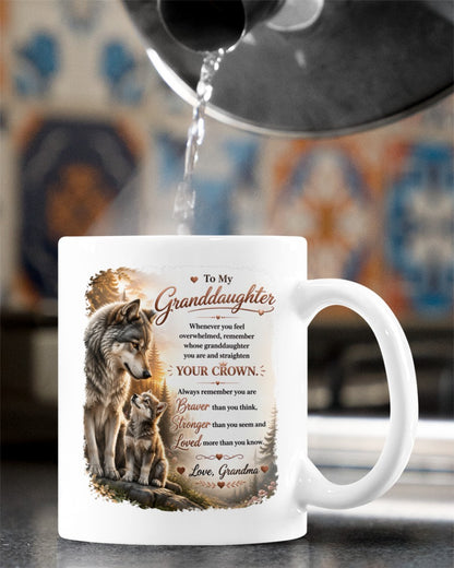 TO MY GRANDDAUGHTER MUG - GIFT FROM GRANDMA - NTTD00 (SKU2608-245)