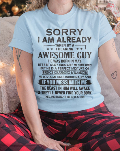 I’M ALREADY TAKEN T-SHIRT MAY EDITION – GIFT FROM BOYFRIEND NTTD05 (SKU08-31-05)