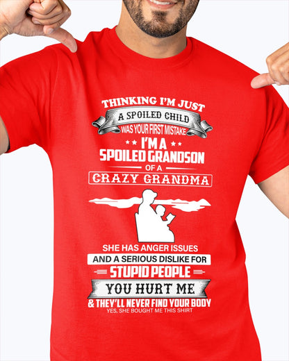 Spoiled by Grandma Shirt – From Grandma to Grandson NTTD00 (SKU-GMS2-00)