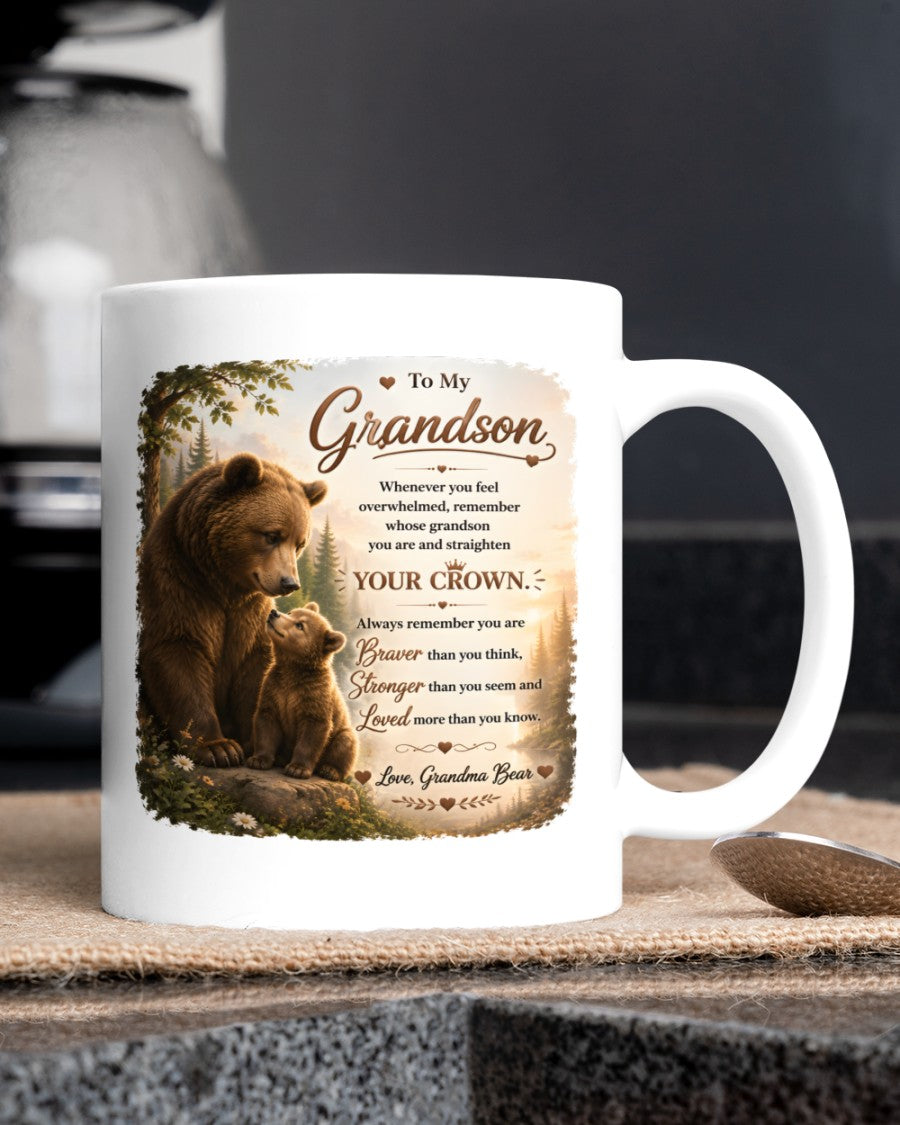 TO MY GRANDSON MUG - GIFT FROM GRANDMA - NTTD00 (SKU2608-246)
