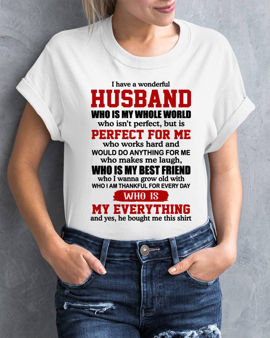 TO MY WIFE - I HAVE A WONDERFUL HUSBAND - GIFT FROM HUSBAND - NTTD00 (SKU2602-153-00)