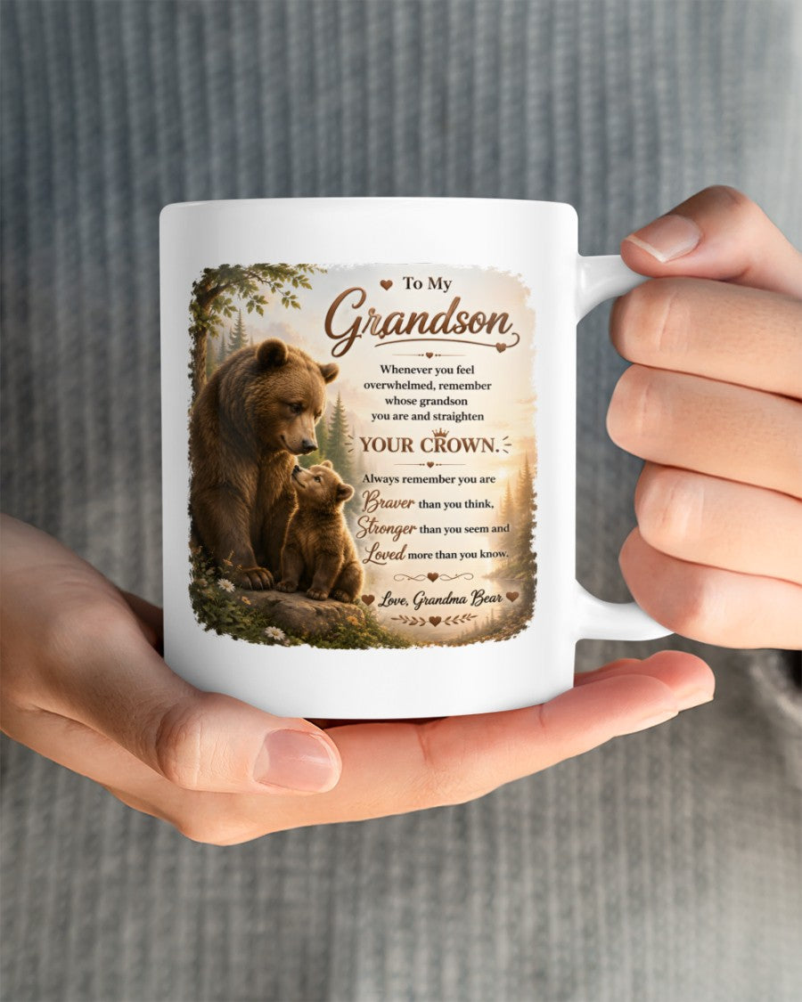 TO MY GRANDSON MUG - GIFT FROM GRANDMA - NTTD00 (SKU2608-246)