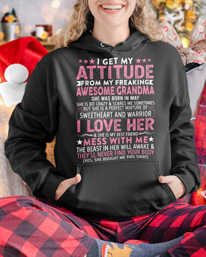 I GET MY ATTITUDE FROM MY GRANDMA MAY EDITION – FROM GRANDMA TO GRANDDAUGHTER NTTD05 (SKU07-163-05)