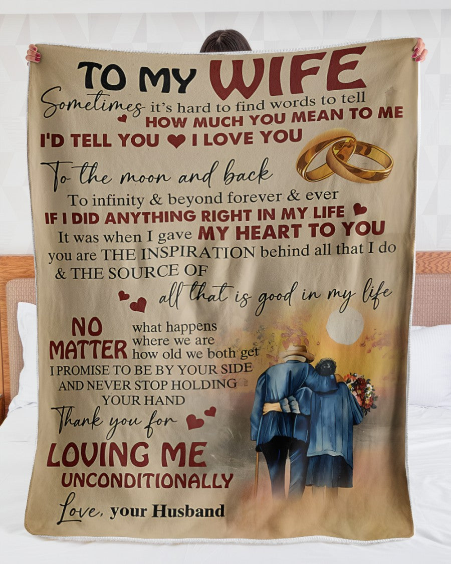 Special blanket for Wife From Husband blanket (SKU08-02)