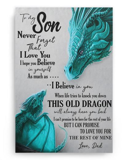 CANVAS FOR SON - BEST GIFT FROM DAD - NTTD00 (SKU2605-179)