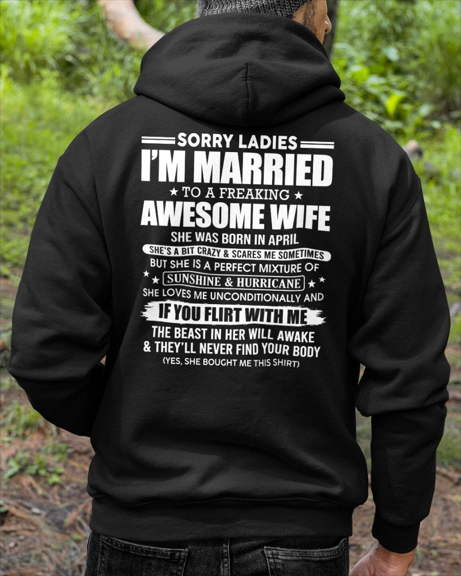 APRIL - MARRIED AWESOME WIFE - GIFT FOR HUSBAND - NTTD04 (SKU08-33-04)