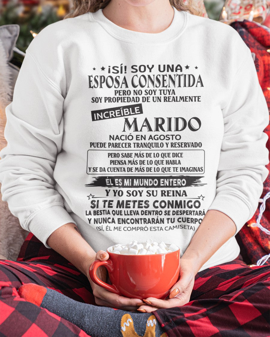Agosto - Marido Increíble Nació En Agosto - Regalo Especial Para Esposa - T08 (SKU06-09-08)