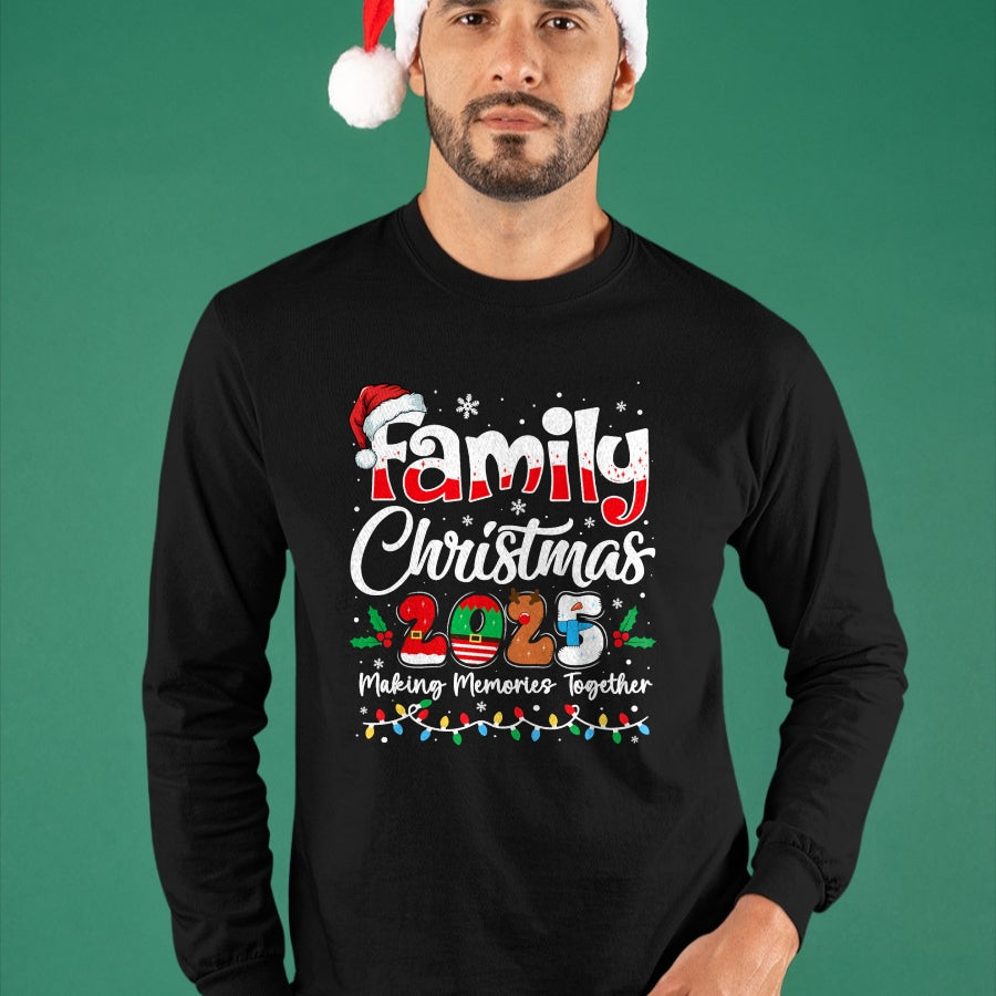 Family Christmas 2025 Matching Outfit Xmas Squad Santa T-Shirt - Christmas Unisex T-Shirt/Hoodie/Sweatshirt - HNDS00