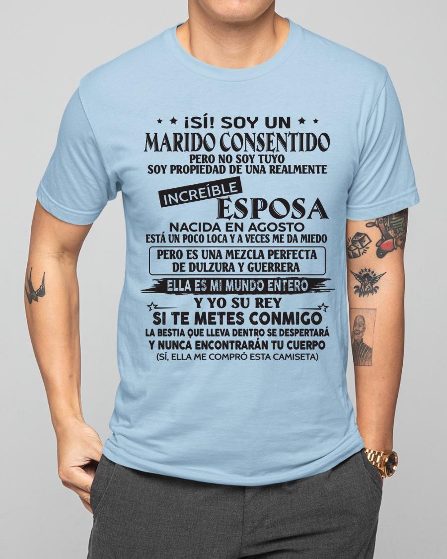 Agosto - Esposa increíble nació en agosto - Regalo especial para Marido - T08 (SKU05-105-08)
